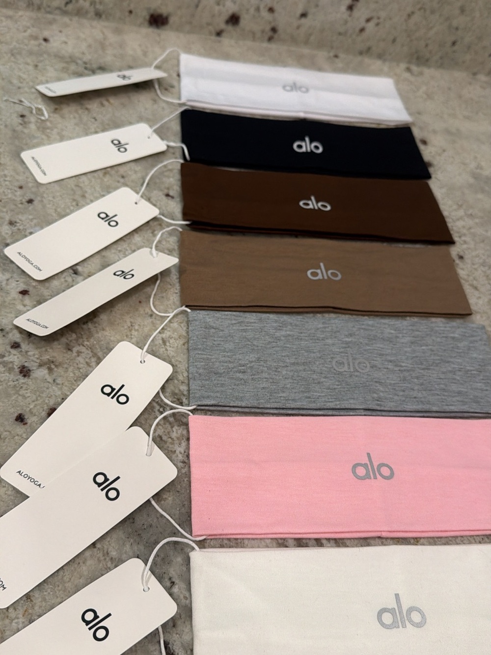 Alo Logo Headbands — GREY